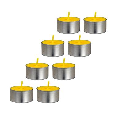 Imagem de Vela Le Citronela Amarela com 8 Peças