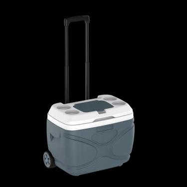 Imagem de Caixa Termica Everest 30L Cinza Com Rodas  Alça Telescopica Soprano