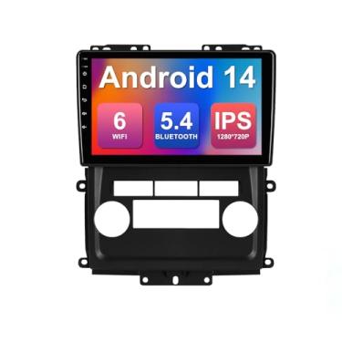 Imagem de 2 + 64 G 9 polegadas Android 14 estéreo para carro Nissan Frontier Xterra 2009-2012 IPS tela sensível ao toque rádio veicular com WiFi 6 Carplay e suporte automático Android, câmera de backup GPS FM