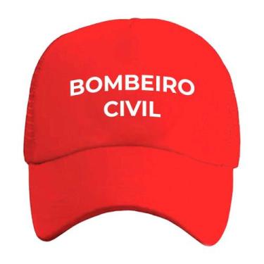 Imagem de Boné Bombeiro Civil Emergência Bombeiro Vermelho Silk - Sete Sete Espo