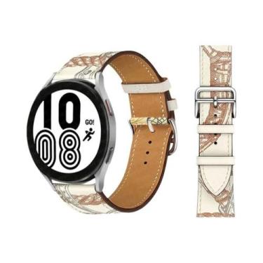 Imagem de Pulseira De Couro De 20mm 22mm Para Samsung Galaxy Watch 5 pro Active 