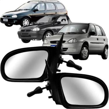 Imagem de Par Retrovisor Externo com Controle Corsa Todos 94 a 15 - COFRAN RETRO