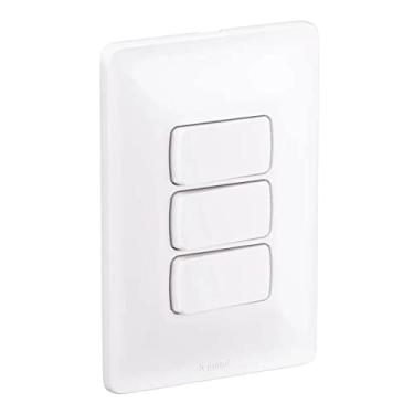 Imagem de TRÊS INTERRUPTORES SIMPLES 10A 250V 4X2 - ZEFFIA - PIAL - 680102