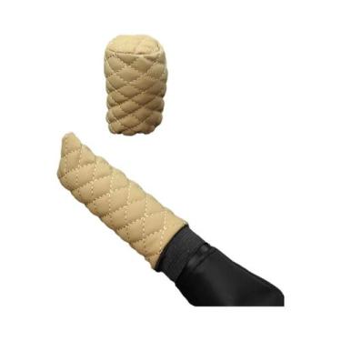 Imagem de Conjunto De Freio De Mão De Couro, 2 Peças, Engrenagem Estereoscópica 