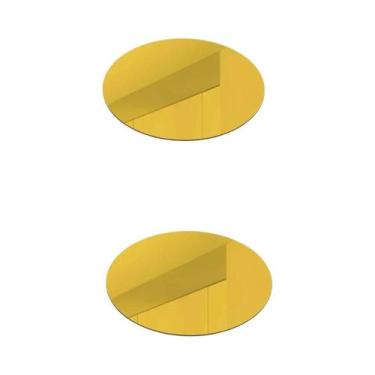 Imagem de Espelho Adesivo Acrílico Elíptico HD Antiembaçante E À Prova De Estilh