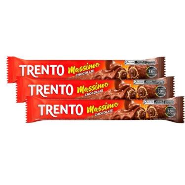 Imagem de Kit 3 Chocolate Trento Massimo Ao Leite 25g