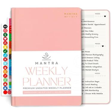 Imagem de Agenda 2024 – 14,7 cm x 21 cm – Planejador diário, semanal e mensal – planejador de objetivos, diário de gratidão, autocuidado e planejador de vida com lista de tarefas, rastreador de hábitos,