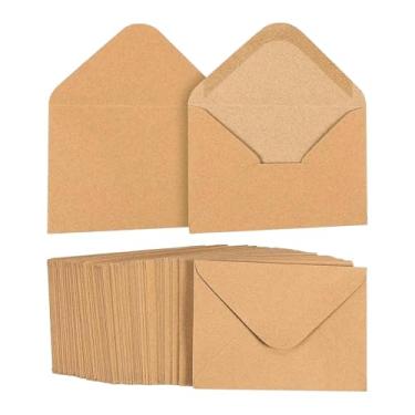 Imagem de KAIYUEMAOYI 100x Mini Envelopes Porta-Cartões Pequenos Envelopes para Cartões de Visita para Convites, Fotos, Casamentos e Notas de Agradecimento, 10cmx7cm