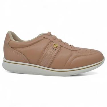 Imagem de Tenis Modare Ortopedico Ultra Conforto Feminino Casual Macio, Nude, 35