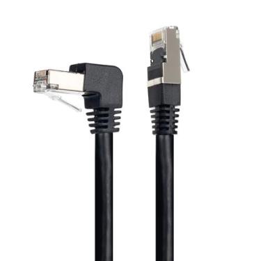 Imagem de Cabo de Rede Patch Cord Cat7 Plug 90 Graus para Baixo - CIRILO CABOS, 