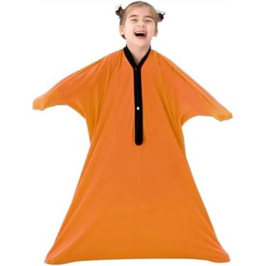 Imagem de Meias Sensoriais De Corpo Inteiro Para Crianças, Meias Sensoriais De Corpo Inteiro Para Crianças, Envoltório De Corpo Inteiro Para Meninos Meninas Adultos Autismo, Alívio Do E, Orange, M