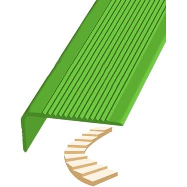 Imagem de Borda De Degrau De Escada, Protetor De Degraus De Escada De Borracha, Nosing De Escada, Decoração De Proteção Antiderrapante De Escada, Impermeável E Antiderrapan, Green, L 9m/354.3in