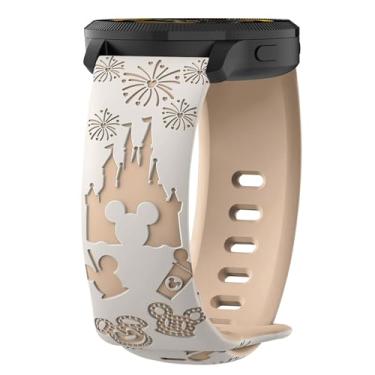 Imagem de CeiLarv Pulseira de relógio de 22 mm para Garmin Venu 3/Forerunner 265/Forerunner 255 para Amazfit Bip 6/Bip 5 /Pop 3S/Balance/GTR 4, pulseira de silicone respirável e confortável – Starlight & Milk