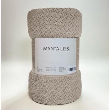 Imagem de Cobertor Casal Grosso Toque Aveludado Ultra Soft 280grs 3D Relevo Manta Macio e Quente (Liss Caqui)