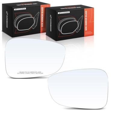 Imagem de A-Premium Vidro espelhado não aquecido do lado do motorista e do passageiro de 2 peças com placa de suporte compatível com Honda Accord 2018 2019 2020 2021 2022, 1,5L - Espelho retrovisor lateral