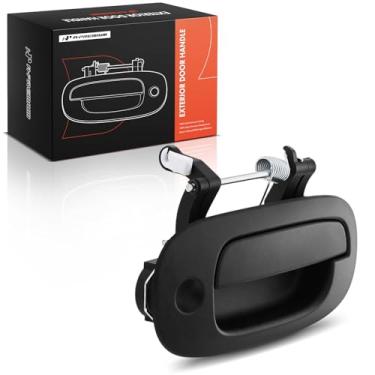 Imagem de A-Premium Maçaneta externa do lado do passageiro dianteiro direito com fechadura compatível com Dodge Dakota 1997 1998 1999, preto liso