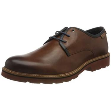 Imagem de Bota de cano curto masculina PIKOLINOS Bilbao M6E-8320, Cuero, 12.5-13