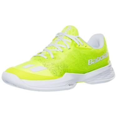 Imagem de Babolat Tênis feminino Jet Mach Pickleball, Amarelo fluorescente/branco, 36