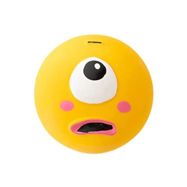 Imagem de Generic Bolas de Cães de Peças de Cães de Busca Interativa, Durável Latex Squeaky Toy Ball Resistência à Bola para Suprimentos para Animais de Estimação (Amarelo)