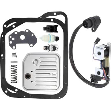 Imagem de Kit de junta de filtro de transmissão A500 A518 A618 46RE 47RE 48RE com solenoide de sensor de pressão do regulador compatível com Dodge Ram 1500 2500 3500 Dakota Durango Fit Jeep Grand Cherokee 2000