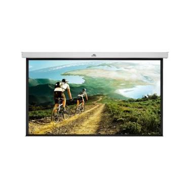 Imagem de Tela de Projeção Retrátil, SUMAY, TRCS92 62, Branco/Preto