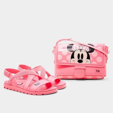 Imagem de Sandália Infantil Grendene Disney Fun Bag Menina, Rosa, 31