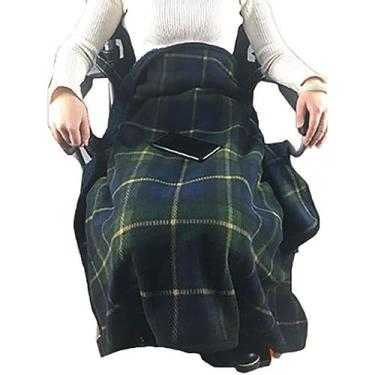 Imagem de Cobertor vestível, aconchegante para aquecer os pés com botões, cobertor de joelho quente super macio para cadeira de rodas para escritório em casa, escola, viagem