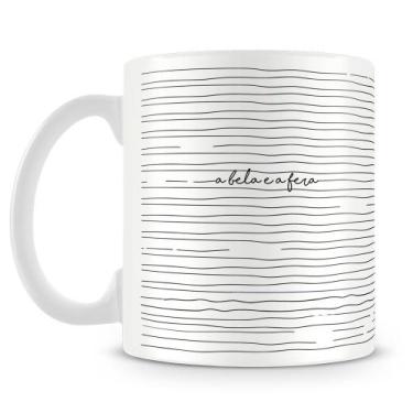 Imagem de Caneca Personalizada Bela e a Fera - Porcelana Alta Resistência - Amo 