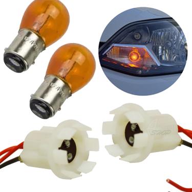 Imagem de Chicote Plug Margarida Dois Polos + Lampada Pisca Conjugado