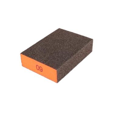 Imagem de Esponja de lixa de drywall - Esponja de lixa úmida de grão duplo, bloco de lixamento reutilizável de 9 x 7 x 2,5 cm para paredes e tetos