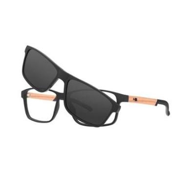 Imagem de Armação De Óculos Hb Switch 0538 10105380261032 Preto Fosco-Masculino