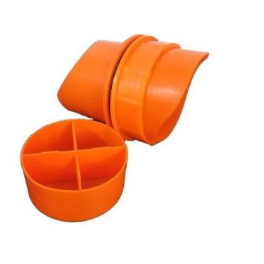 Imagem de Alimentador Gravitacional para Aves, Frango e Pato, Laranja, 92g - yiw