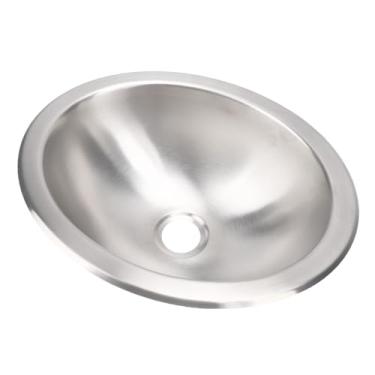 Imagem de Luocute Pia Redonda para Trailer, Pia Pequena de Aço Inoxidável Com Tigela única e Mangueira de 1,5 M para Carros, Barcos e Iates, 13,23x10,63x4,72 pol.