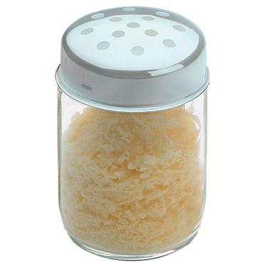 Imagem de Queijeira/Oreganeira Brinox Jornata Em Vidro E Aço Inox Com Sobretampa 150 Ml Inox E Transparente