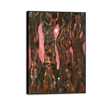 Imagem de Pôster Max Ernst Reproduções Florestais de Pinturas Famosas Surrealismo Arte de Parede Tela Max Ernst Decoração de Parede para Presentes de Sala de Estar 100 x 70 cm Moldura Preta