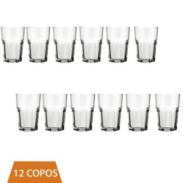 Imagem de Conjunto 12 Copo Bristol Transparente 200ml Vidro Drinks - NADIR FIGUE