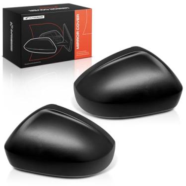 Imagem de A-Premium 2 peças de tampas de espelho retrovisor do lado do motorista e do passageiro - compatível com Volkswagen Taos 2022 2023 2024 - preto texturizado, sem furo de seta