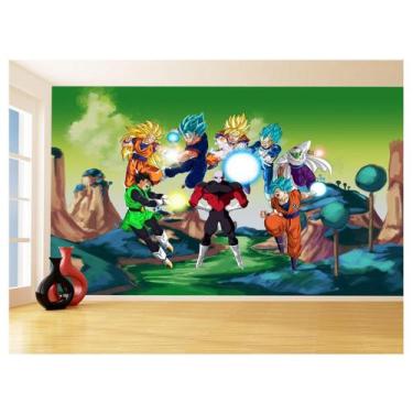 Imagem de Papel De Parede Dragon Ball Goku Vegeta Anime 3,5M Dbz320 - Você Decor