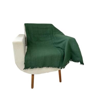 Imagem de Manta 3,00M x 1,80M Sofá King Grande Grossa Decoração Sala Protetora Decorativa Colcha Coberta(Verde Floresta (3,00M x 1,80M))