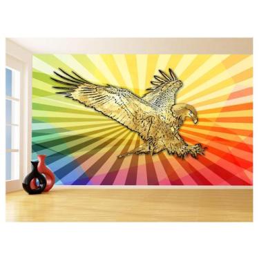 Imagem de Papel De Parede 3D Animais Pop Art Águia Voando 3,5M Pxa249 - Você Dec