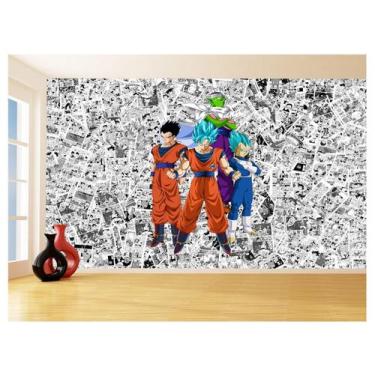 Imagem de Papel De Parede Dragon Ball Goku Vegeta Anime 3,5M Dbz562 - Você Decor