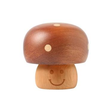 Imagem de You are my sunshine Cute Mushroom Mechanism Caixa de música adorável presente de lembrança de madeira para crianças, aniversário, Natal, decoração de berçário de casa, presente de bebê recém-nascido