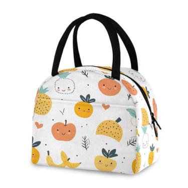 Imagem de Blueangle Lancheira isolada à prova de vazamento - Bolsa de almoço reutilizável com design de frutas de desenho animado, recipiente de alimentos compacto para escritório, viagens e atividades ao ar