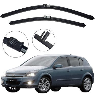 Imagem de Kit Palheta Dianteira Vectra GTX 2007 Limpador de Parabrisa de Silicone