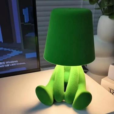 Imagem de Abajur Boneco Infantil LED 3 Luzes Iluminação Noturna - JAC PACK, Verd