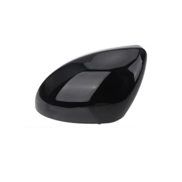 Imagem de Capa para espelho retrovisor lateral compatível com Renault Clio MK5 2019 2020 2021 2022 2023 2024 2025, nas cores preta e branca.(Glossy Black Left)