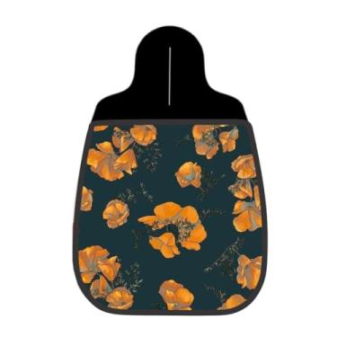 Imagem de Lixeira De Carro Organizador Lixinhocar Papoula Laranja Fundo Escuro