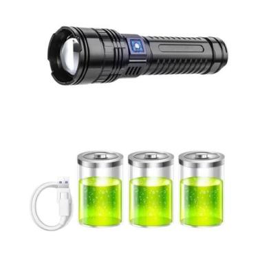 Imagem de Lanterna Tática Poderosa De 10000LM 1000W Com Bateria Integrada, Holof