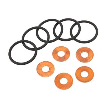 Imagem de Pissente Conjunto de Arruelas de Vedação do Injetor de Combustível ERR7004 ERR6417 Substituição para TD5 1998-2006 Discovery 2 TD5 1998-2004 Com Vedações de Metal de Borracha