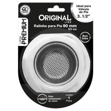 Imagem de Ralinho Japones Aço Inox e Borda Aluminio - Ralo Pia Americana 3.1/2 Especial - PANAMI